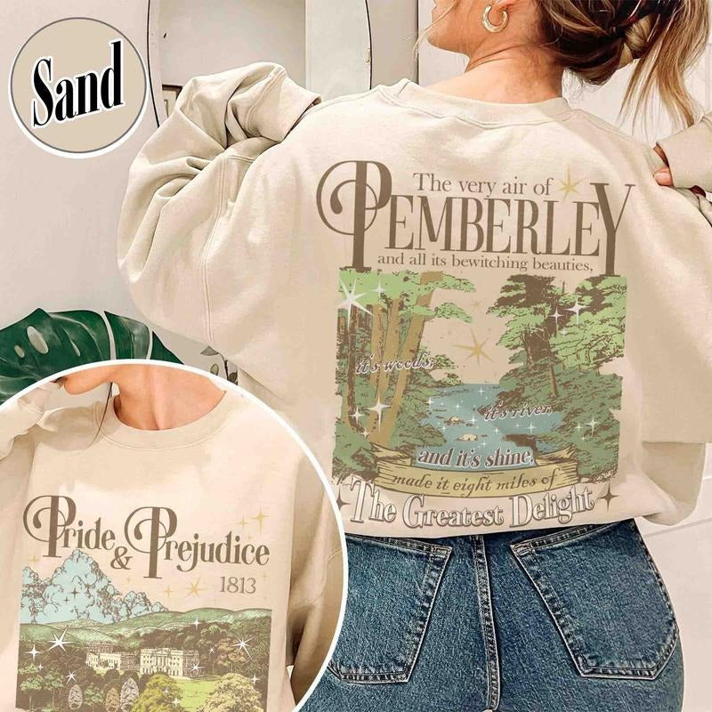 Pride and Prejudice Sweatshirt. Pemberley House Shirt Hoodie | PureTeeCo.com