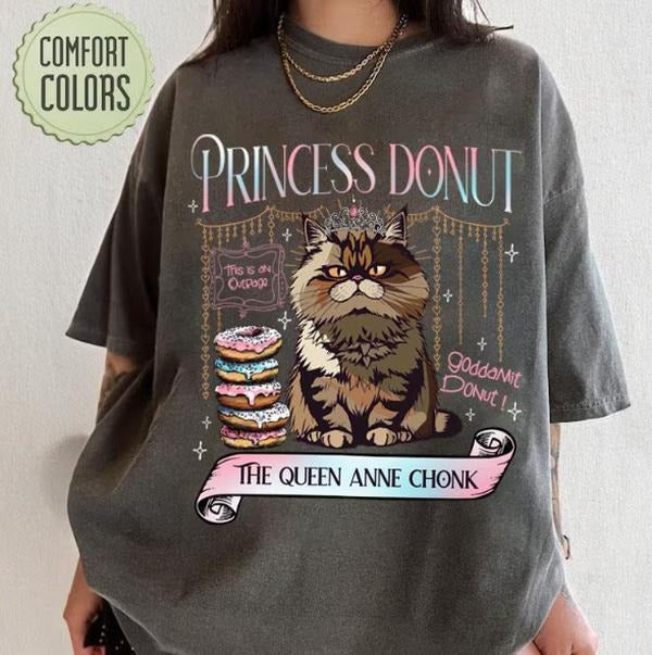 Princess Donut Comfort Colors Shirt, Dungeon Crawler Carl TShirt, Sci-Fi Book Lover Tee, Bookish Apparel for Book Lovers...