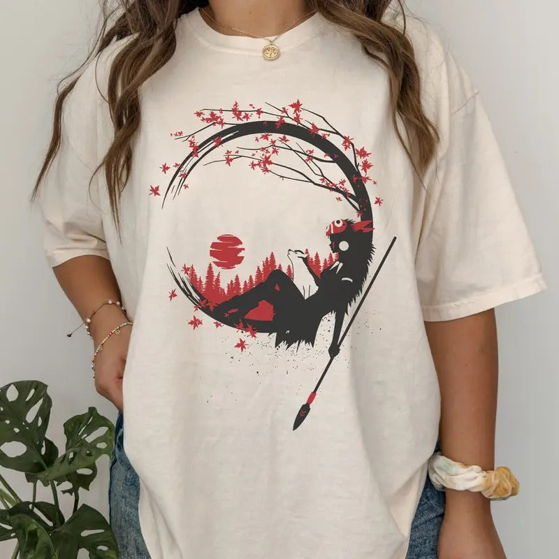 Princess Mononoke Shirt, Sweatshirt, Hoodie | Mononoke Hime Tee | Forest Spirit Shirt Kodama Tree Shirt Studio Ghibli...