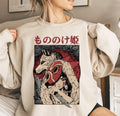 Princess Mononoke Washed Acid Sweatshirt Womenswear Hoodie T-Shirts | PureTeeCo.com