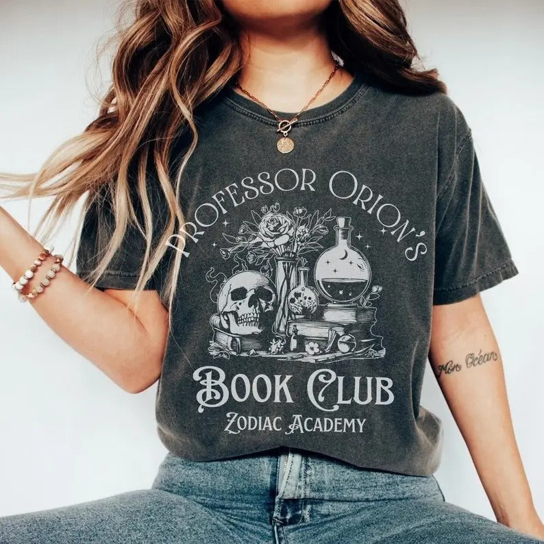 Professor Orions Book Club Zodiac Academy Merch Shirt, Gift for Book Lover, Fantasy Reader, Bookworm Merch, Gift for Her...