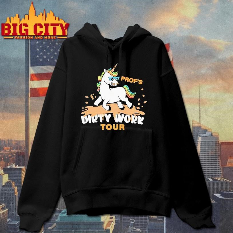 Prof’s Dirty Work Tour Unicorn Characters Shirt