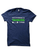 Programming Is Thinking Not Typing Navy Blue T-Shirt Hoodie, Sweatshirt | PureTeeCo.com