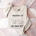 Property of the High Reeve Sweatshirt, Paper Crane Sweatshirt, Bookish Merch Shirt, Book Lover Gift Shirt, Manacled Dark...