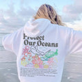 Protect Our Oceans Hoodie | Shark Hoodie | Save The Ocean | Respect The Locals Hoodie | Marine Biologist | Surfing Hoodie...