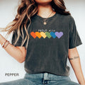 Proud Ally Shirt, Ally Pride Outfit, LGBTQ T-Shirt, Pride Month Clothing, Rainbow Hearts Gay Pride Shirt, Equality Shirt,...