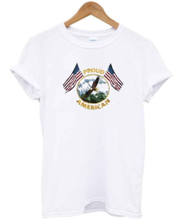 Proud American Flag T Shirt Hoodie, Sweatshirt | PureTeeCo.com