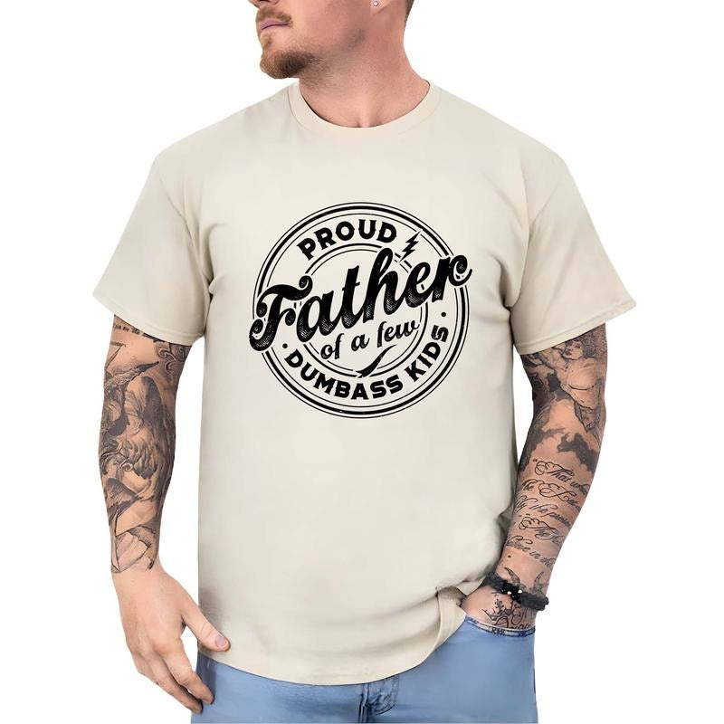 Proud Father Of A Few Dumbass Kids Shirt Retro, Funny Father's Day Tee, Proud Father Tshirt, Proud Dad Graphic Tee,...