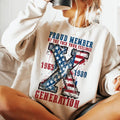 Proud Member Fck Your Feelings Generation Sweatshirt, 4th of july Hoodie, American Flag Sweater, Usa America Gen-X...