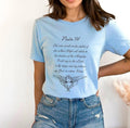 Psalms 91 Bible Verse Inspired T-Shirt. Psalm 91: 1,2 Faith and Protection. Gift for Christian Mom, Easter Casual Wear,...