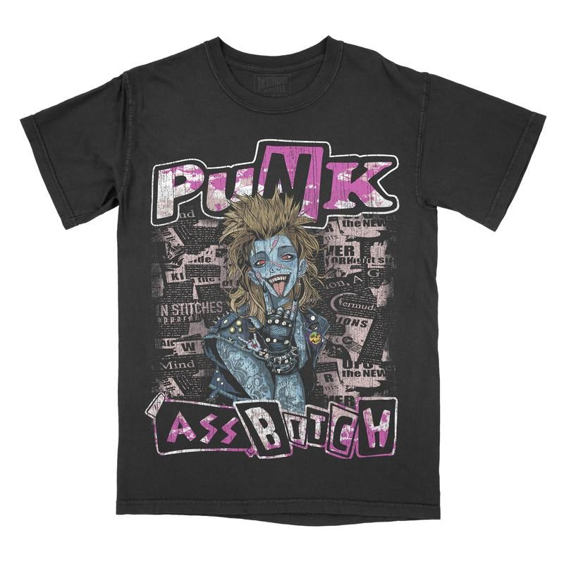 Punk Girl Comfort Colors Unisex T-shirt Gothic Alternative Fashion Punk Rock Hoodie, Sweatshirt | PureTeeCo.com