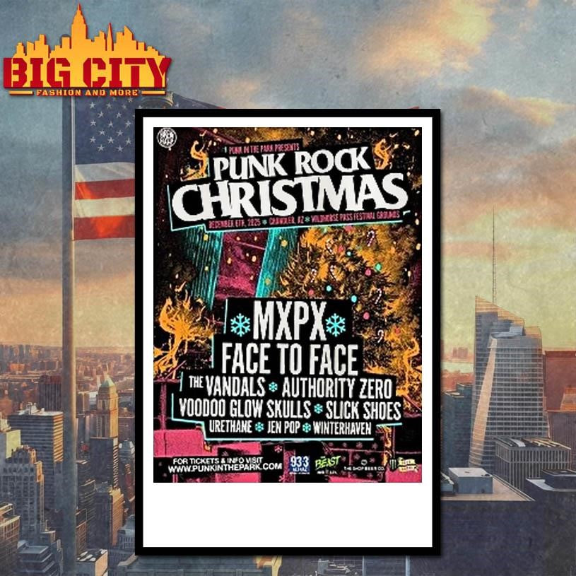 Punk Rock Christmas 2025 In Chandler Arizona At Wild Horse Pass Festival Grounds On December 6 2025 Shirt