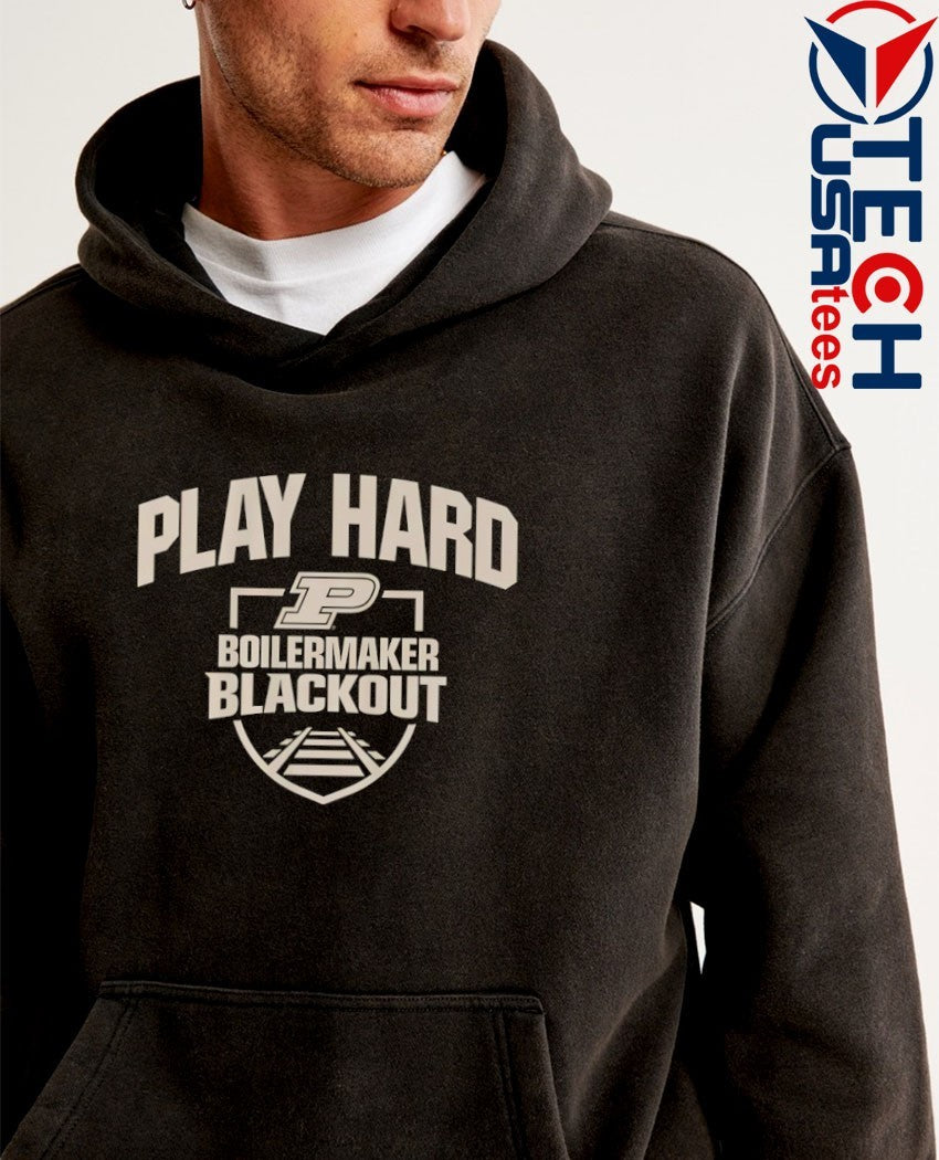Purdue Boilermakers Basketball Blackout Play Hard shirt