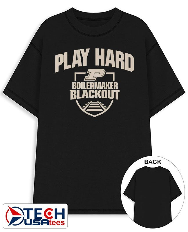 Purdue Boilermakers Basketball Blackout Play Hard shirt