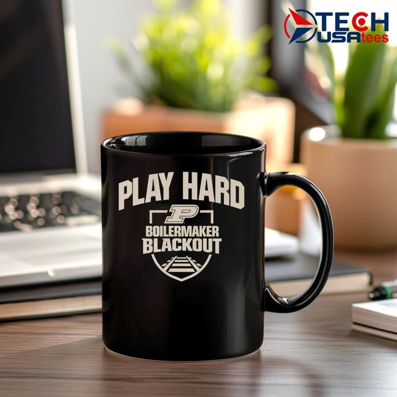 Purdue Boilermakers Basketball Blackout Play Hard shirt