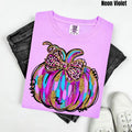 Purple & Blue Painted Pumpkin Comfort Colors T-Shirt 'NLB' Hoodie, Sweatshirt | PureTeeCo.com
