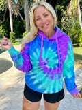 Purple Haze Tie-Dye Hoodie T-Shirts, Sweatshirt | PureTeeCo.com