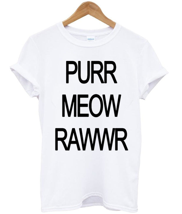 Purr Meow Rawwr T-shirt Hoodie, Sweatshirt | PureTeeCo.com