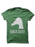 Quack Daddy Dark Green Half Sleeve T-Shirt Hoodie, Sweatshirt | PureTeeCo.com