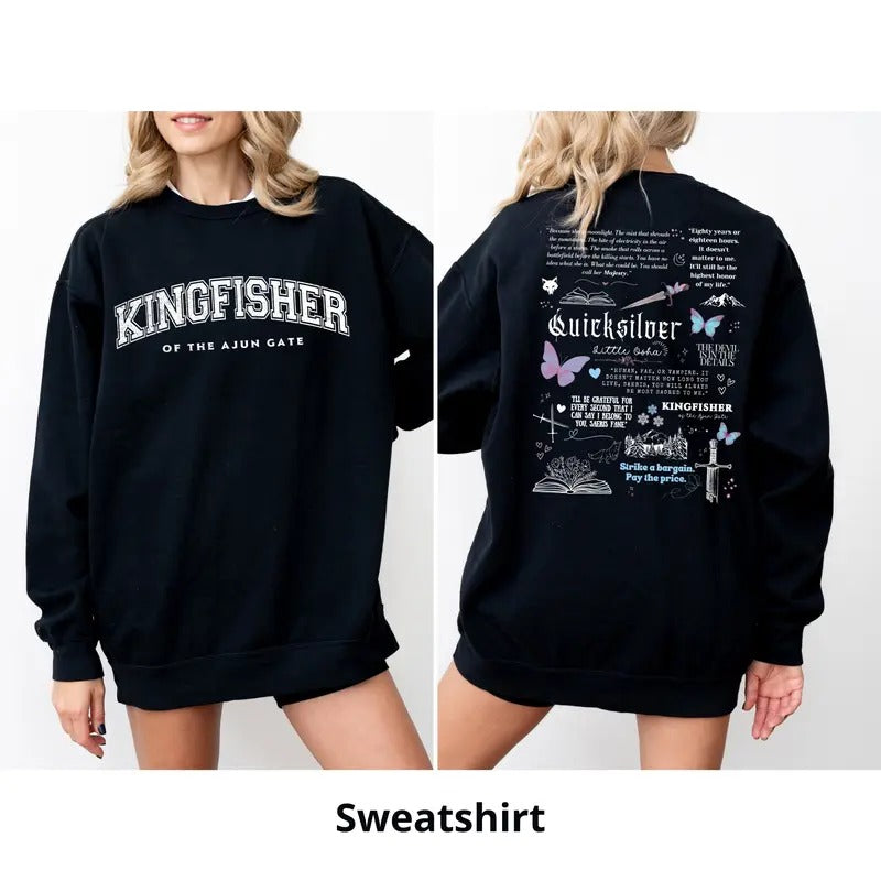 Quicksilver Book Sweatshirt Fantasy Bookish Merch Inspired Callie Hart Kingfisher Fantasy Novel Apparel Romantasy Gift...
