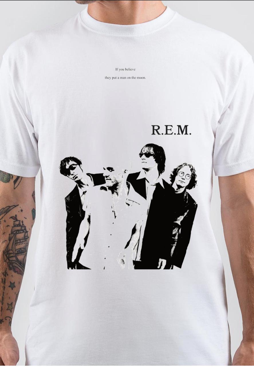 R.E.M. If You Believe They Put A Man On The Moon T-Shirt Hoodie, Sweatshirt | PureTeeCo.com