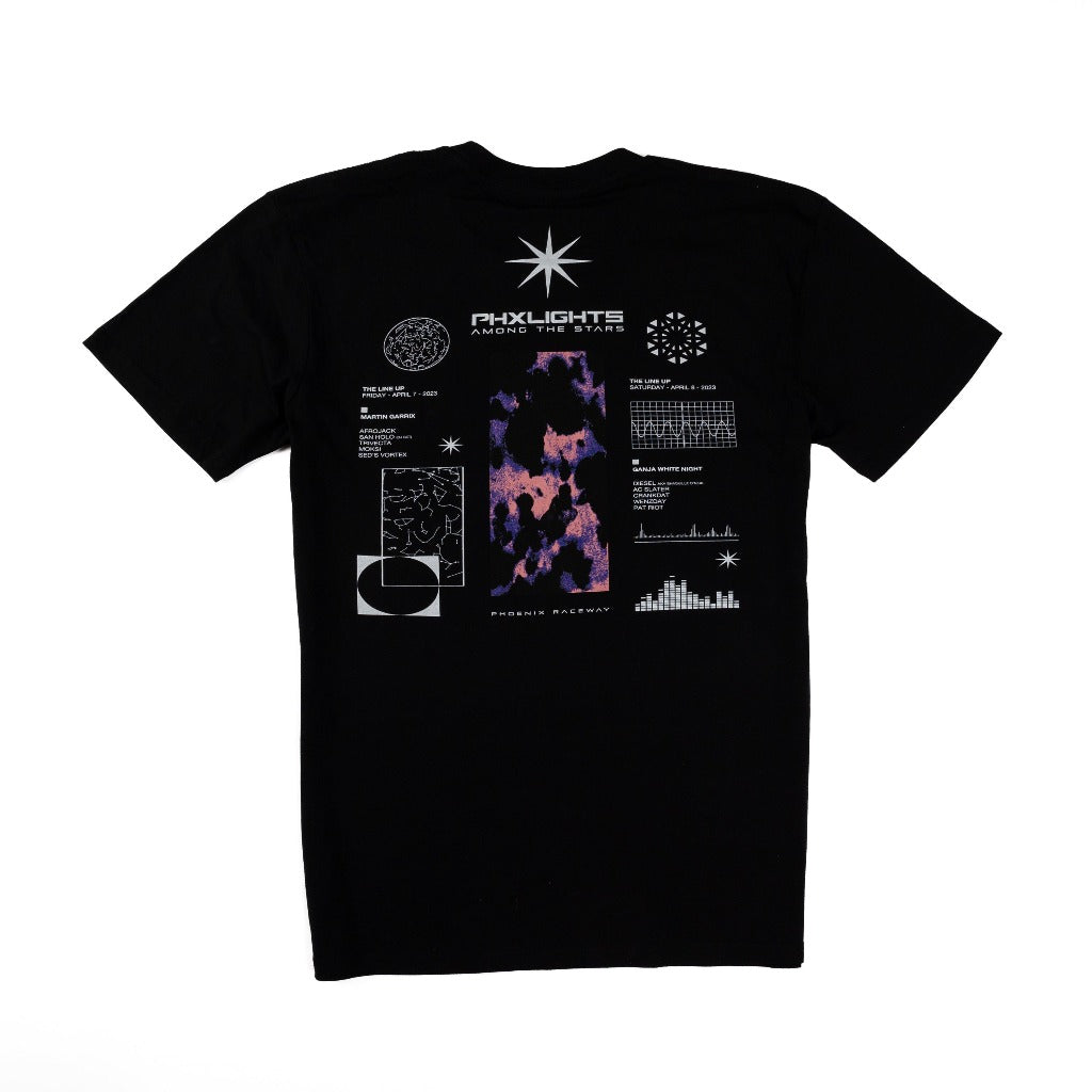 PHXLIGHTS: Among the Stars 2023 Lineup Black T-Shirt Hoodie, Sweatshirt | PureTeeCo.com (Image 2)
