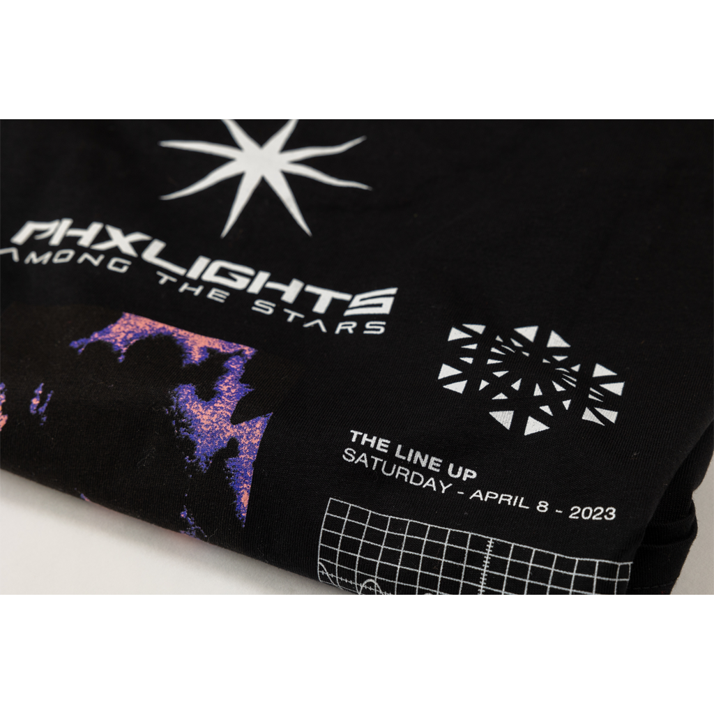 PHXLIGHTS: Among the Stars 2023 Lineup Black T-Shirt Hoodie, Sweatshirt | PureTeeCo.com (Image 3)