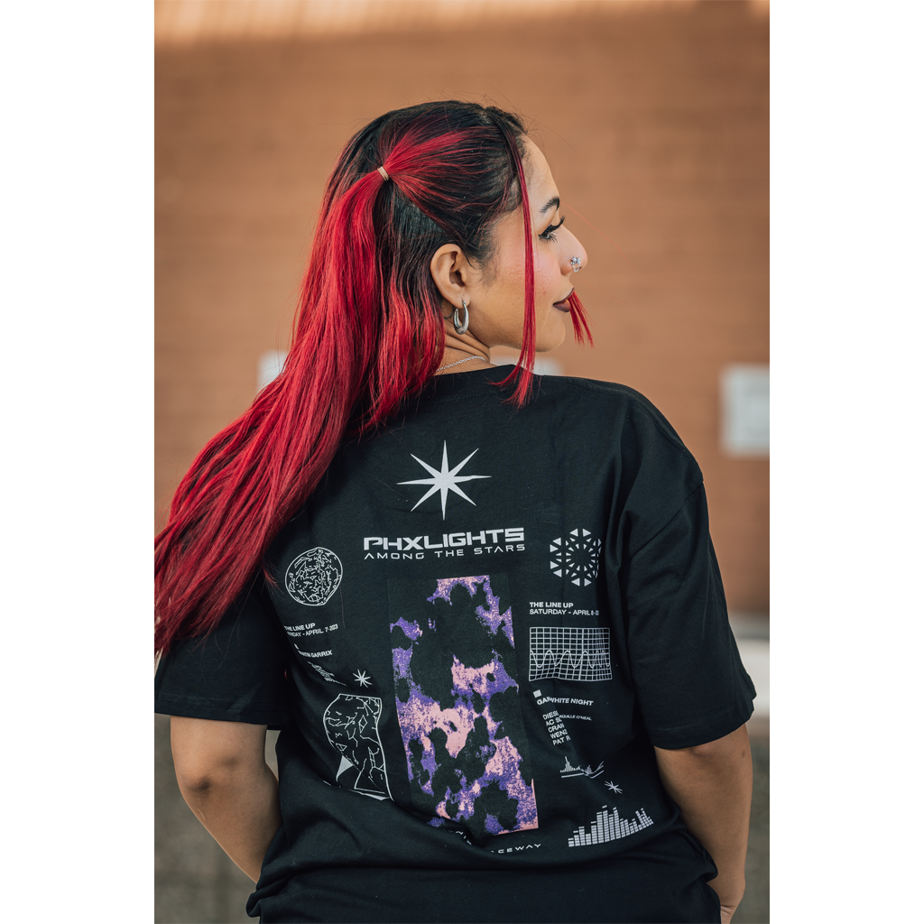 PHXLIGHTS: Among the Stars 2023 Lineup Black T-Shirt Hoodie, Sweatshirt | PureTeeCo.com (Image 5)