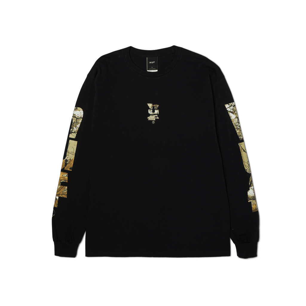 HUF x Realtree Megablast Long Sleeve T-Shirt Hoodie, Sweatshirt | PureTeeCo.com (Image 1)