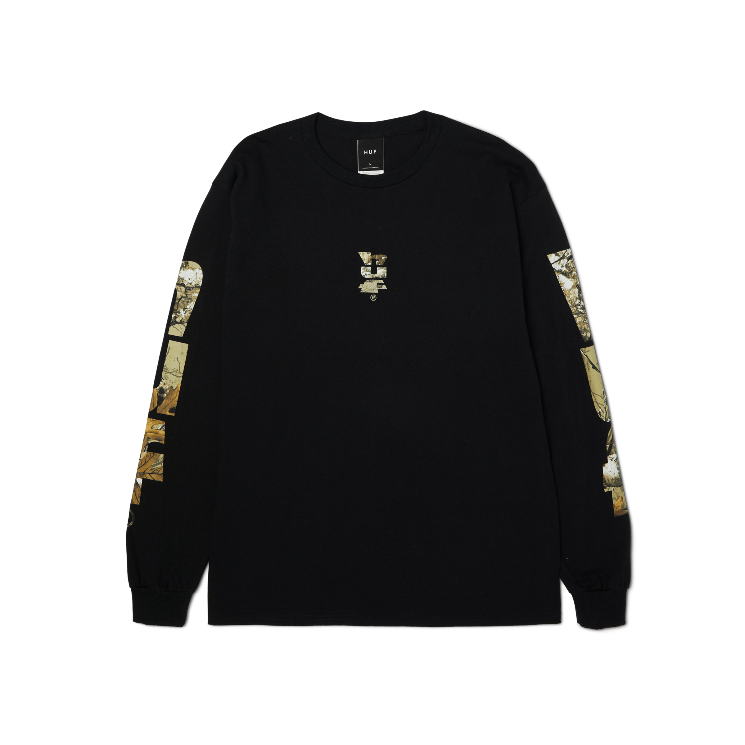HUF x Realtree Megablast Long Sleeve T-Shirt Hoodie, Sweatshirt | PureTeeCo.com (Image 1)