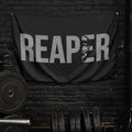 REAPER Gym Flag - Classic Black and White Design for Weight Training and Fitness Equipment, Durable 100% Nylon Material...