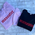 RED Maneater Embroidered Crewneck T-Shirts, Hoodie, Sweatshirt | PureTeeCo.com