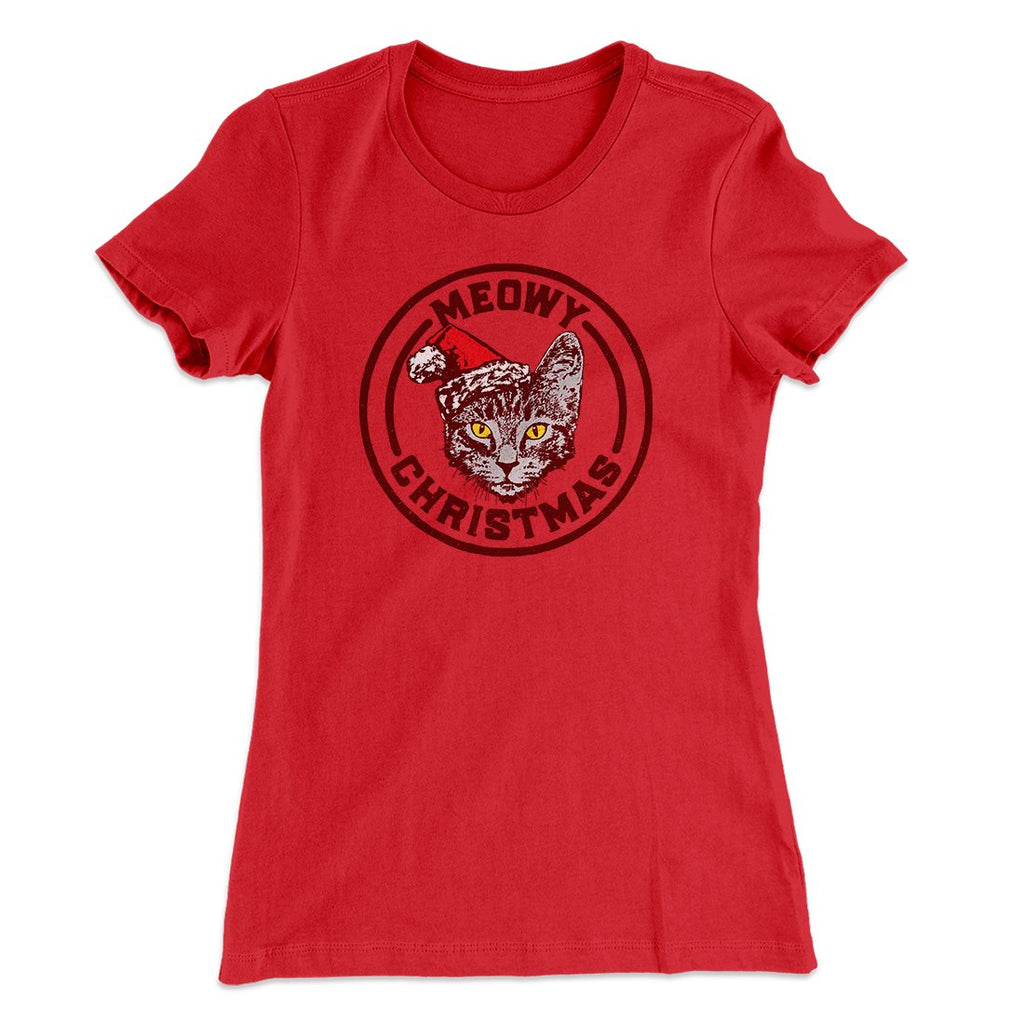 Meowy Christmas Women's T-Shirt Hoodie, Sweatshirt | PureTeeCo.com (Image 3)