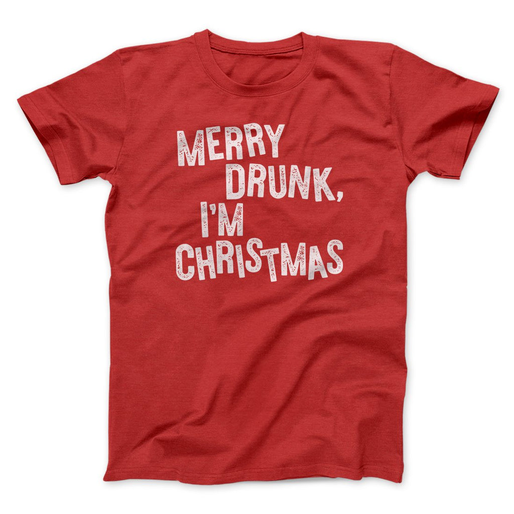 Merry Drunk I'm Christmas Men/Unisex T-Shirt Hoodie, Sweatshirt | PureTeeCo.com (Image 3)