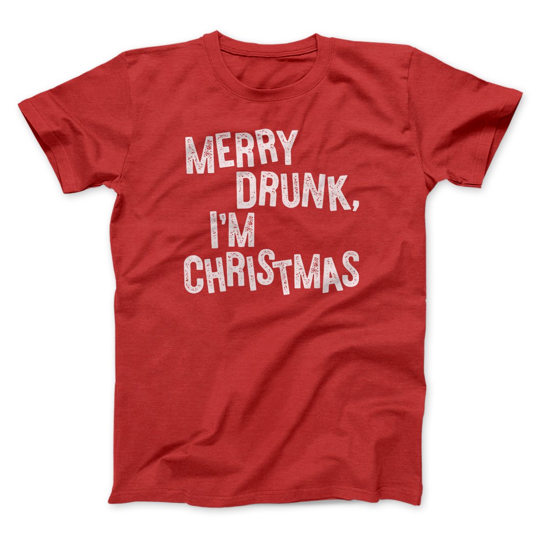 Merry Drunk I'm Christmas Men/Unisex T-Shirt Hoodie, Sweatshirt | PureTeeCo.com (Image 3)