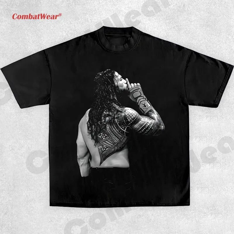 ROMAN REIGNS-SHUT UP TEE , Wrestling Tee, Wrestling Graphic Tee, Wrestler Shirt, Sports Shirt, Vintage Wresting Shirt,...