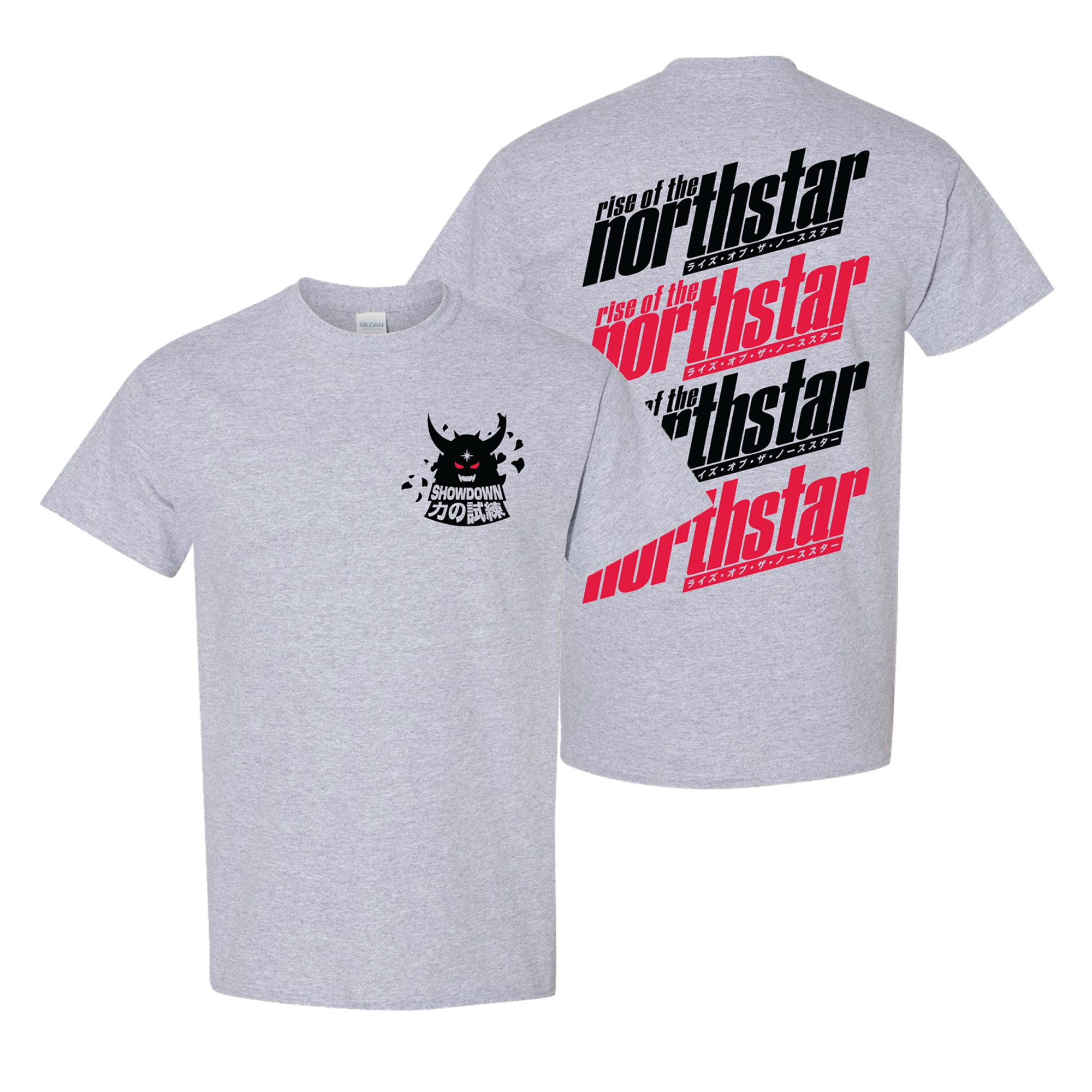 Rise of the Northstar - Showdown T-Shirt (Grey) Hoodie, Sweatshirt | PureTeeCo.com (Image 1)