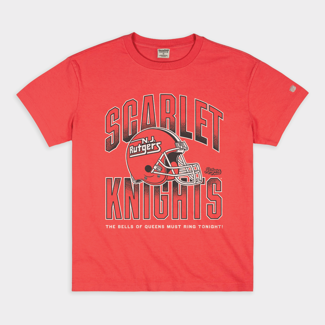Rutgers Football Retro Logo Helmet Vintage Heavyweight Tee Hoodie, Sweatshirt | PureTeeCo.com