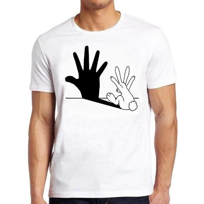 Rabbit Hand Shadow Art Cool Gift Tee T Shirt Made in USA Hoodie, Sweatshirt | PureTeeCo.com