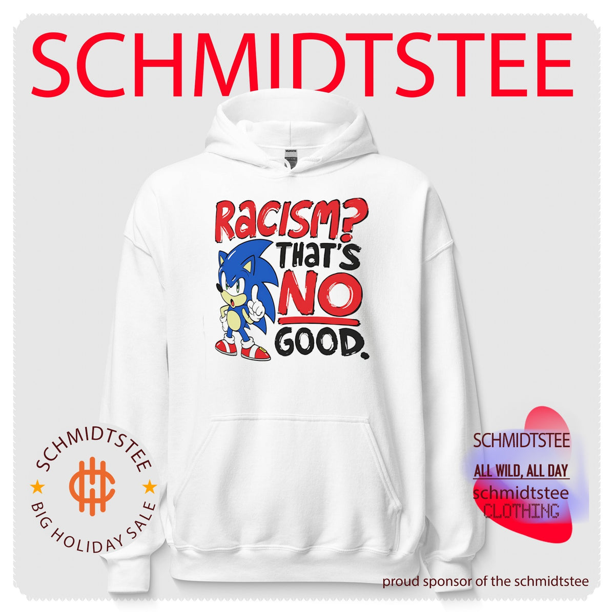 Racism That’s No Good Anti-Racism cartoon shirt