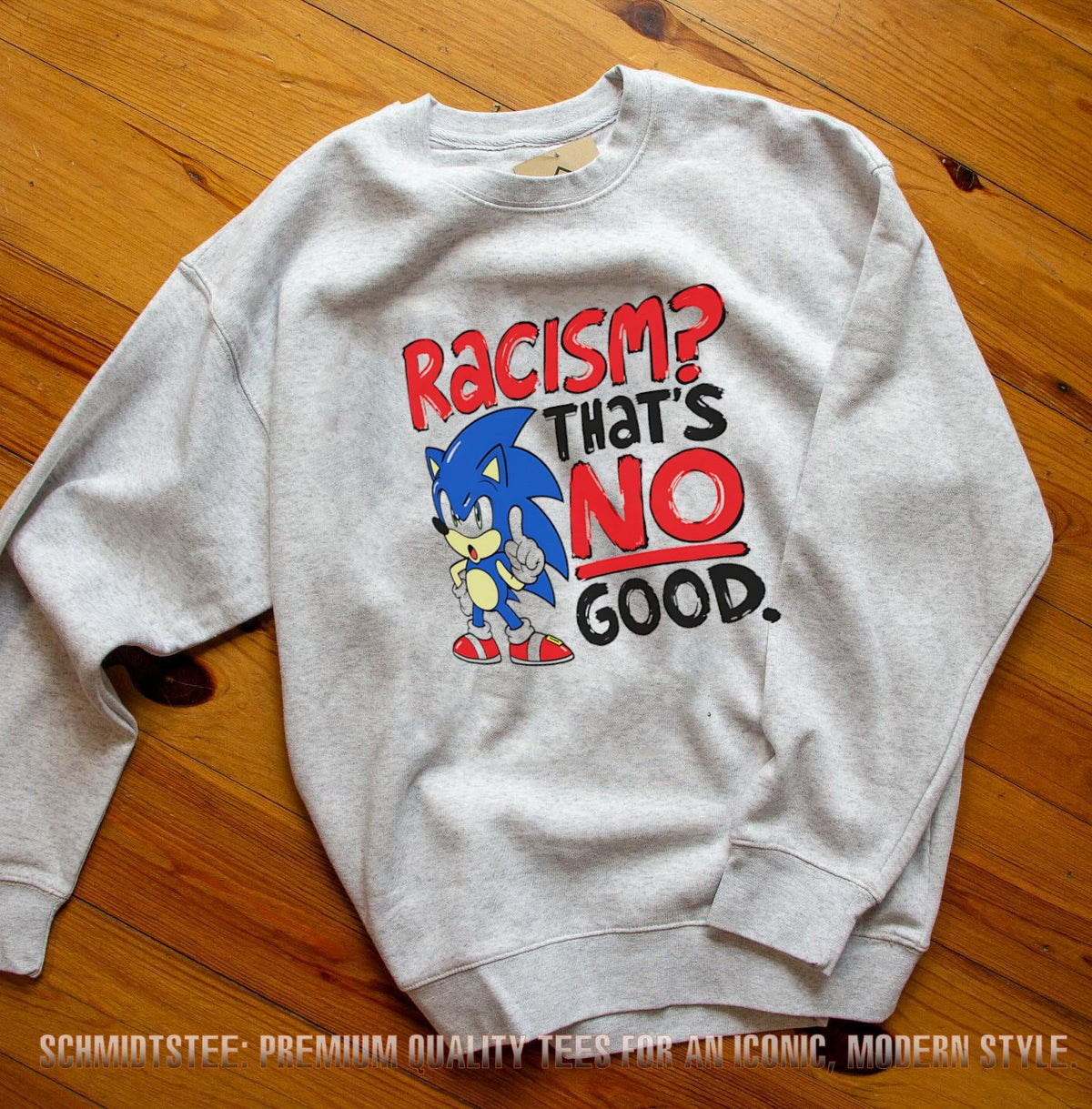 Racism That’s No Good Anti-Racism cartoon shirt