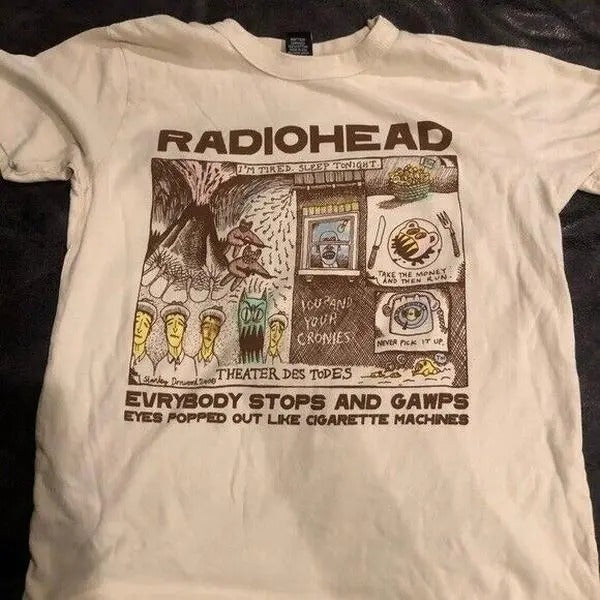 Radiohead Shirt, Radiohead Short Sleeve Cotton T-shirt Unisex S-3XL Menswear Top Hoodie, Sweatshirt | PureTeeCo.com