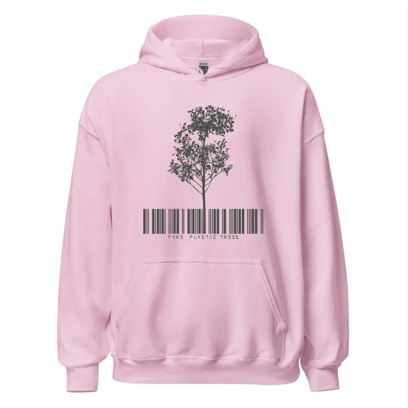 Radioheadd Barcode Plastic Trees Hoodie, 90s Alternative Rock Merch, Rock Fans Apparel, Unisex Sweater Pullover Tee...
