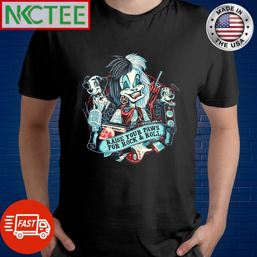 Raise Your Paws For Rock And Roll dog paint shirt