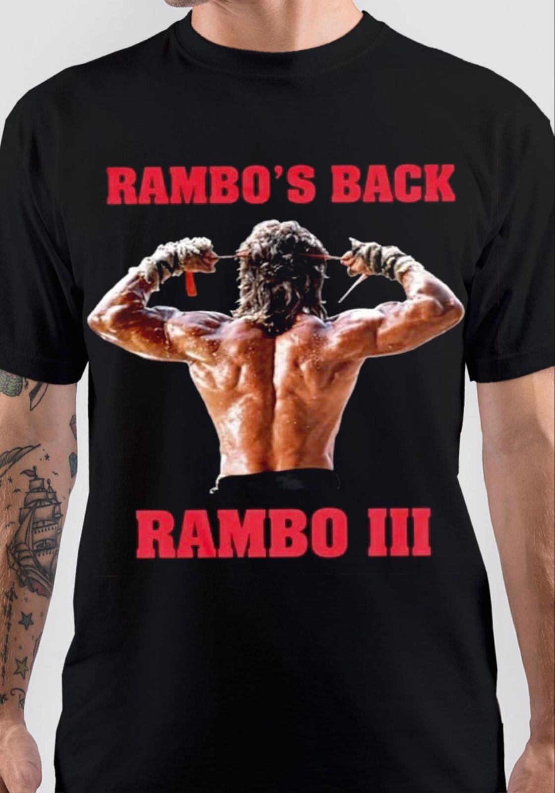 Rambo III T-Shirt Hoodie, Sweatshirt | PureTeeCo.com