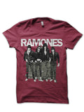 Ramones Maroon T-Shirt Hoodie, Sweatshirt | PureTeeCo.com
