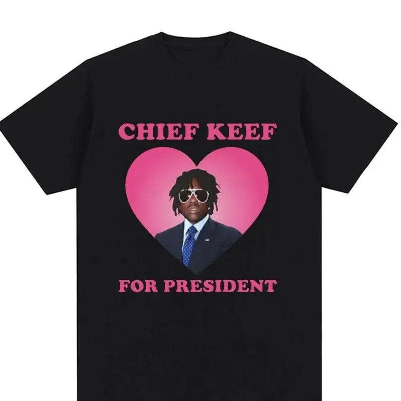 Rapper Chief Keef for President T Shirt Size S-4XL Hoodie, Sweatshirt | PureTeeCo.com