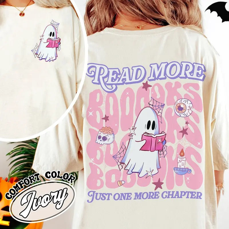 Read More Booooks Halloween, Read More Booooks T-Shirt, Read More Booooks Shirt, Read More Booooks, Halloween Party...