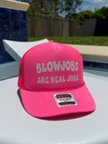 Real Jobs Foam Trucker | Pink T-Shirts, Hoodie, Sweatshirt | PureTeeCo.com