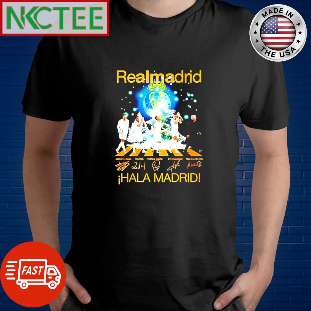 Real Madrid Christmas Abbey Road Hala Madrid signature shirt
